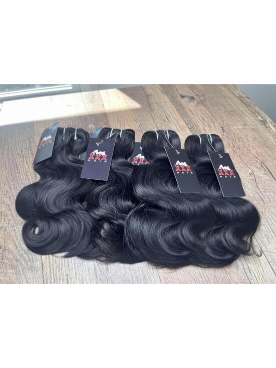 4 Bundle Deal Premium Virgin Body Wave Hair 24”24”24”24”
